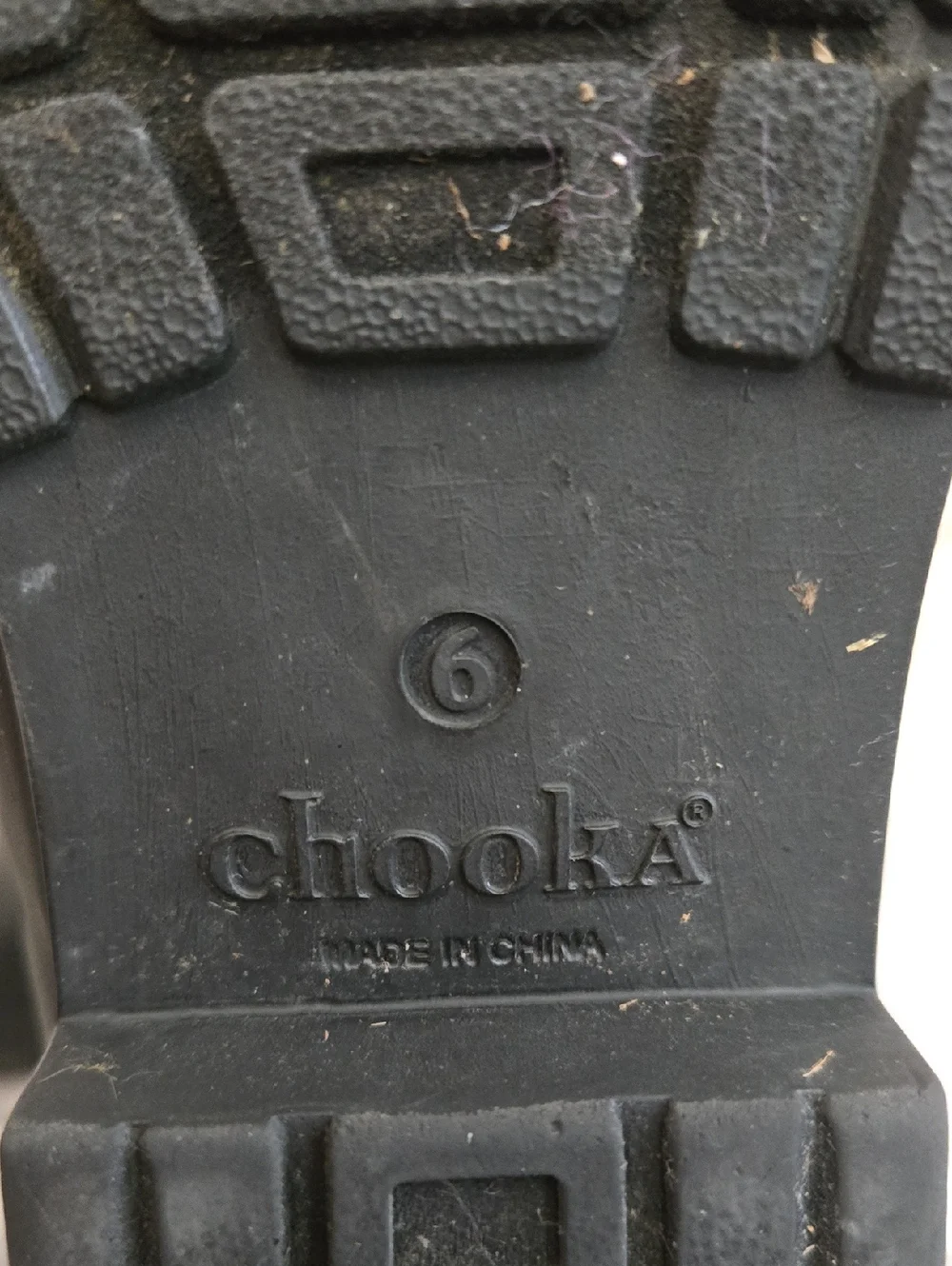 Chooka Black Ankle Rain Boots, Girls Size 6